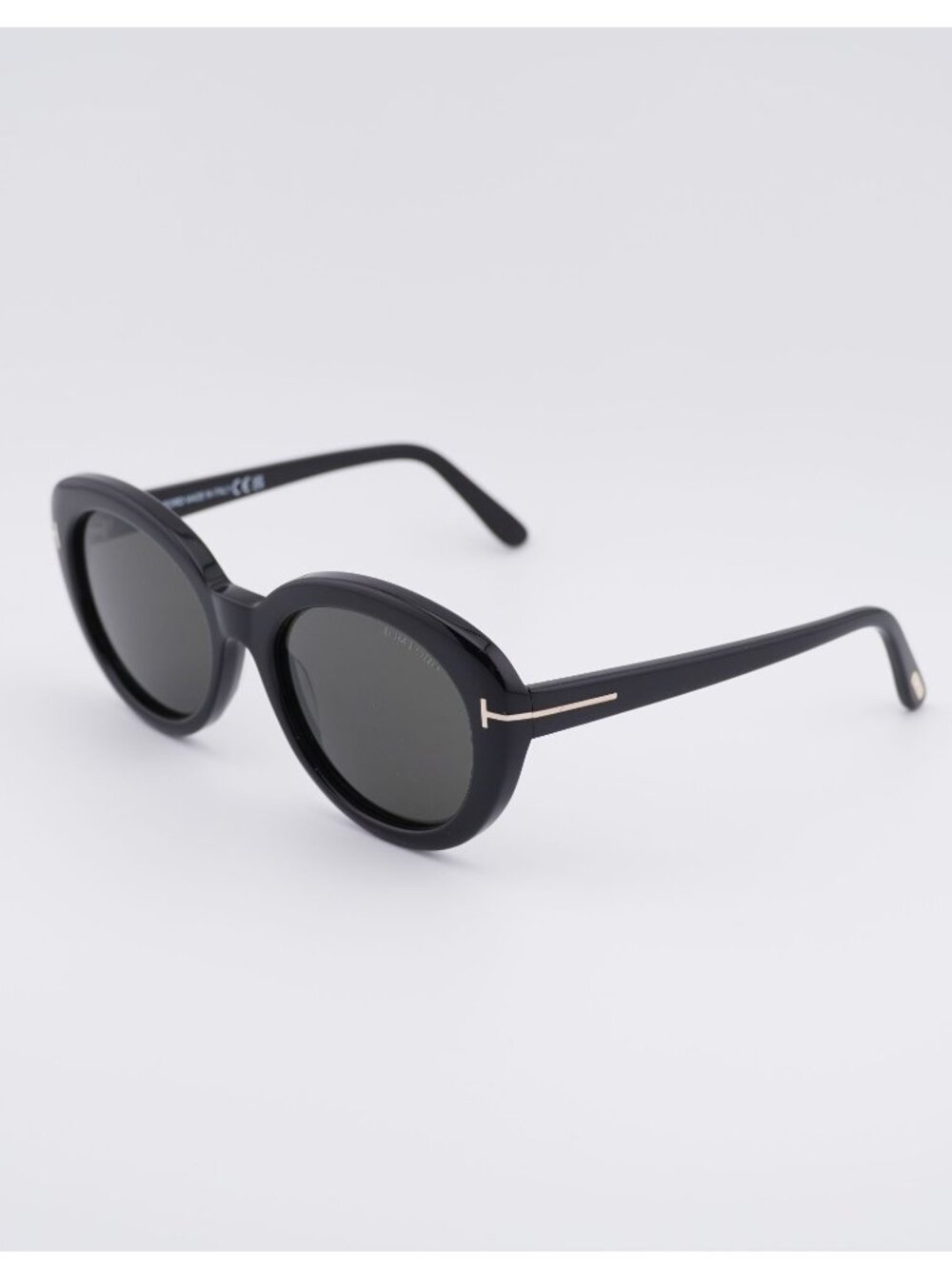 Tom Ford Lily-02 FT1009 01А Sunglasses Shiny Black Cat Eye Frame
